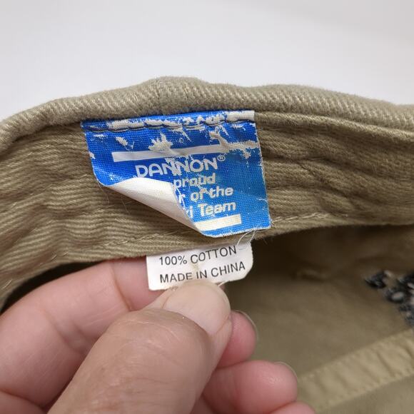 US Ski Team Powered By Dannon Baseball Cap Brown One Size Adjustable Embroidered - Picture 10 of 10